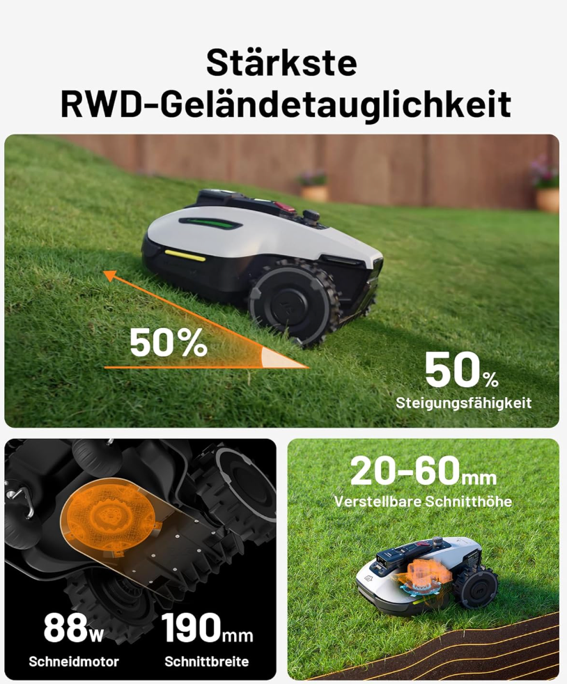 Roboter-Rasenmäher ohne Begrenzungskabel